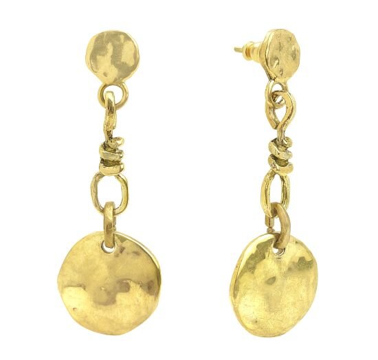 Довгі сережки з монетами (Gold)
